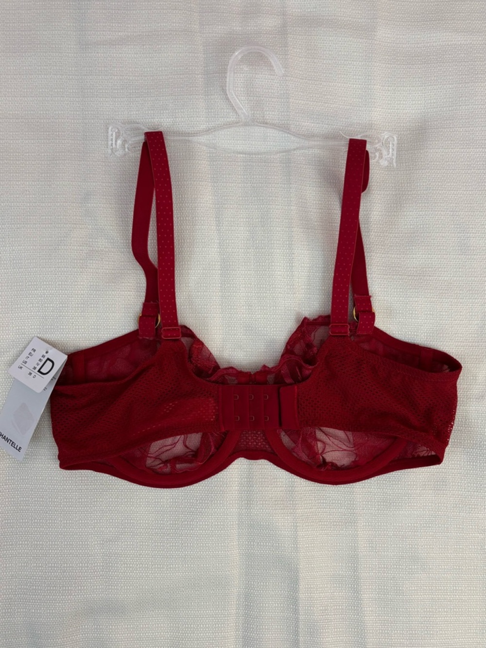 NEW Chantelle Fleurs Demi Bra - Candy Apple Shades Sz 36D NWT | Chantelle Bra - - Picture 10 of 13